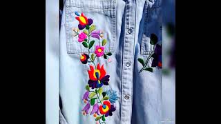 New Ideas For Winters Adorable Look/Woman's Jeans Jacket with Embroidery Design