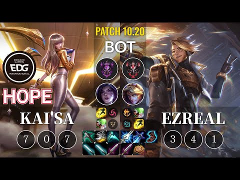 EDG Hope Kai'Sa vs Ezreal Bot - KR Patch 10.20