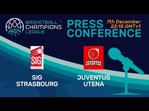 SIG Strasbourg v Juventus Utena - Press Conference - Basketball Champions League