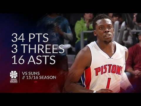 Reggie Jackson 34 pts 3 threes 16 asts vs Suns 15/16 season