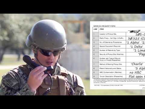 CMC 76 9 Line MEDEVAC MIST Report Tactical Field Care