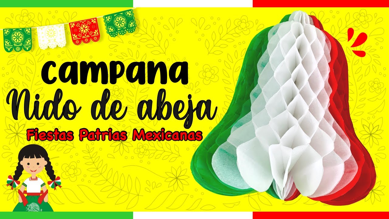 Honeycomb Bell for Mexican National Holidays | Official Creative™ ✂️ 🎨🇲🇽