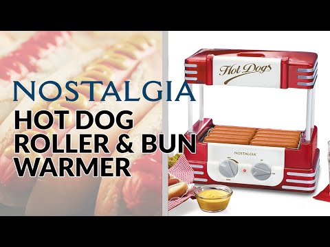 HDR8RR | Nostalgia Hot Dog Roller and Bun Warmer