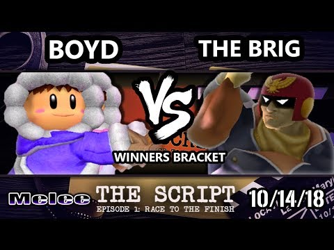 The Script -  Boyd (Ice Climbers) Vs.  The Brig (Captain Falcon) - Smash Melee Winners Top 64