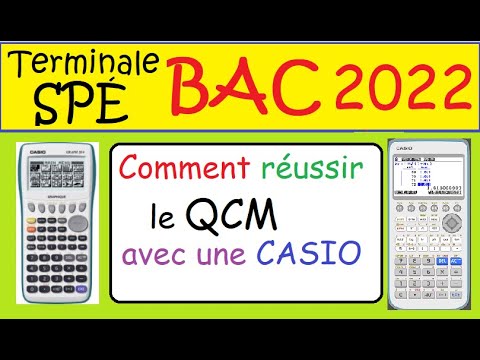 Révisions du BAC 2022- Astuces pour Réussir le QCM avec une CASIO- IMPORTANT-Term Spé Maths