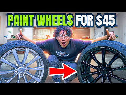 HOW TO SPRAY PAINT WHEELS ON YOUR CAR FOR A QUICK $45