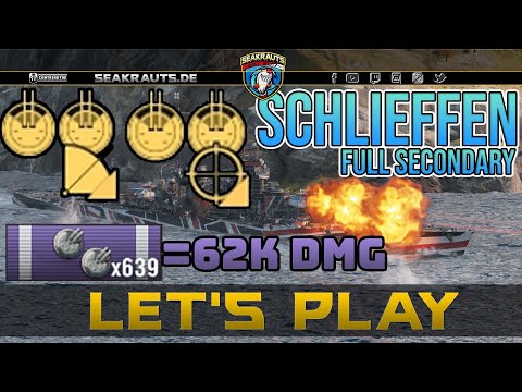 Let's Play + Codegiveaway - SCHLIEFFEN [T10 BB] - Die beste Sekundär?  - World of Warships [Deutsch]