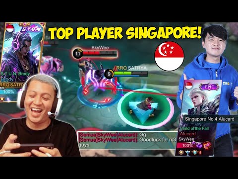 PAKAI META SIUUU RRQ XINNN KETEMU SKYWEE TOP PLAYER LEGENDS SINGAPORE SUPREME ALUCARD !!