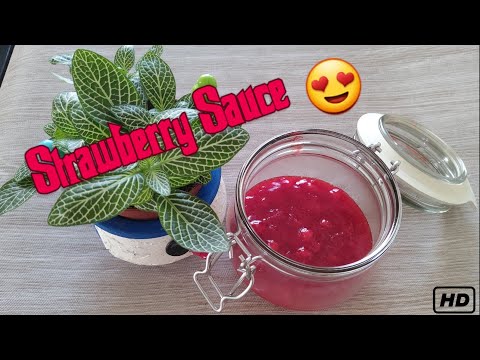Strawberry sauce || ஸ்ட்ராபெர்ரி ஸாஸ் || topping for toasted bread,cakes,icecream.....😋😋😋