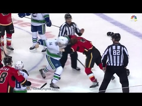 Alexandre Burrows vs Kris Russell Apr 19, 2015