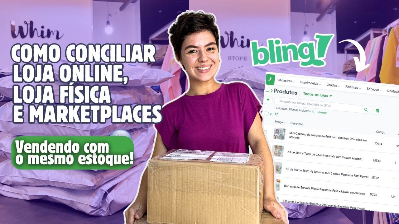COMO CONCILIAR A LOJA ONLINE E LOJA FÍSICA: estoque, vendas, clientes etc - USANDO O BLING