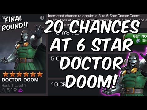 20x 6 Star Doctor Doom Cavalier Crystal Opening! - FINAL ROUND!! - Marvel Contest of Champions