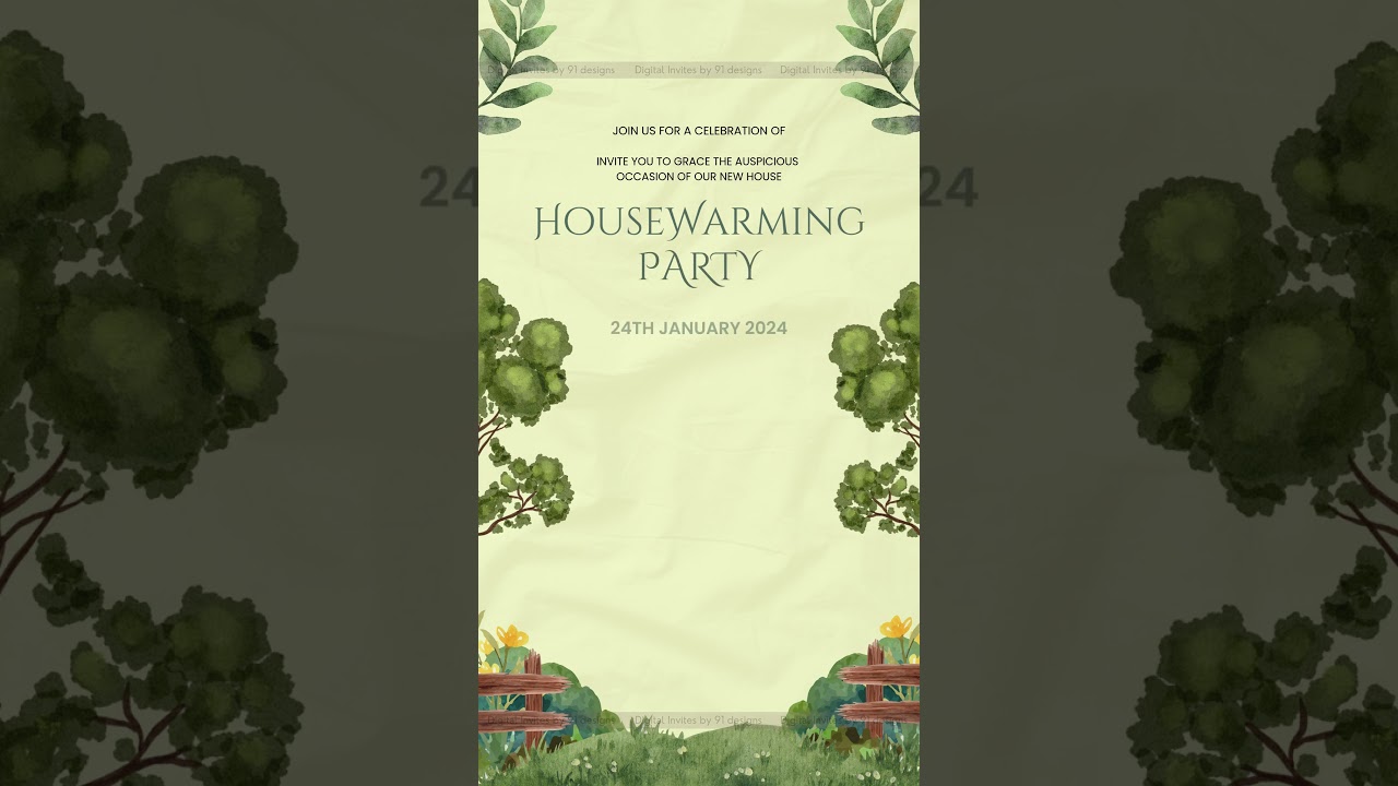 Modern Minimal New Home Blessing Card