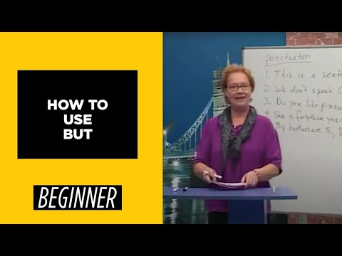 Beginner Level How to use but | English For You