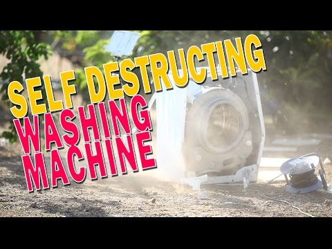 Epic!!! Self Destructing Washing Machine Self Destructs Itself