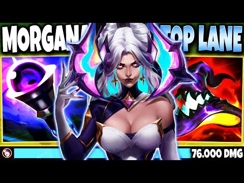 Our 800AP Morgana Top Lane Build can MELT any target with Q-W ~ 76.000+ DMG 🔥 LoL Morgana Gameplay