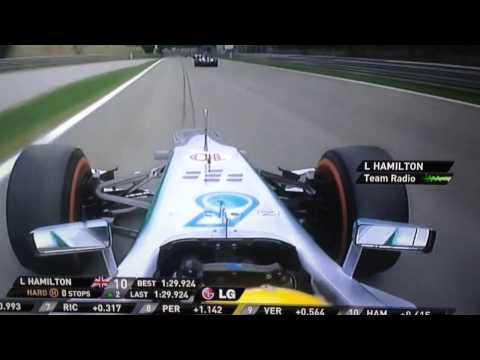 Team radio hamilton monza 2013