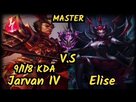 Th3Antonio (JARVAN IV) vs ELISE - 9/1/8 KDA JUNGLE GAMEPLAY - EUW Ranked MASTER