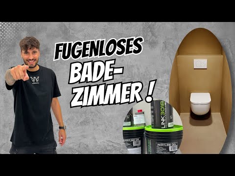 Altes WC mit Fliesen | neuer Look FUGENLOS - Dieses Material empfehle Ich