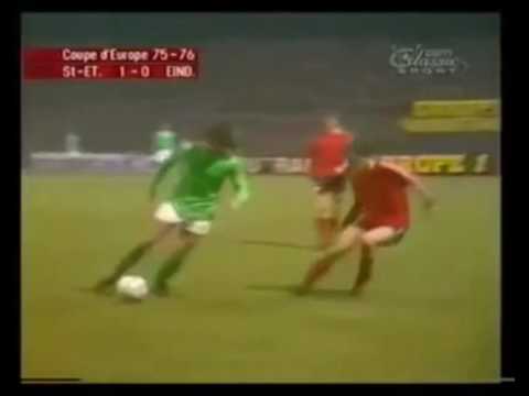 Dominique Rocheteau vs PSV Eindhoven Andata Coppa dei Campioni 1975 1976