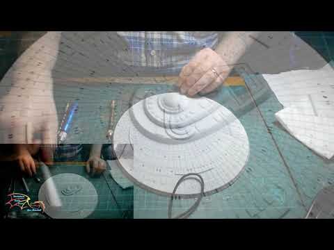 AMT U.S.S Enterprise NNC 1701-C Scale 1/1400 part 2 Window Preparations
