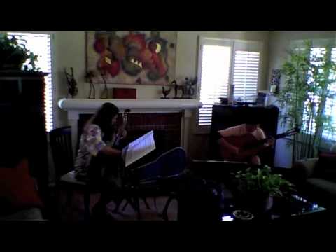 Odeum Guitar Duo in Rehearsal on August 4, 2011 - "Alchemy" - P. Houghton