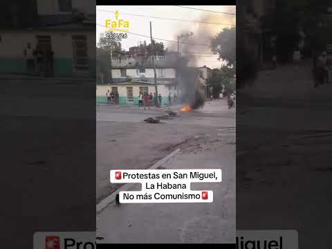 🚨Protestas en San Miguel,La Habana,No más Comunismo🚨#Noticias #news #UltimoMomento #eeuu #cuba
