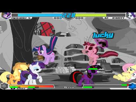 Fighting Is Magic #12 Twilight Sparkle, and Evil Twilight (CD & PR) Vs Rarity,Fluttershy, and AJ