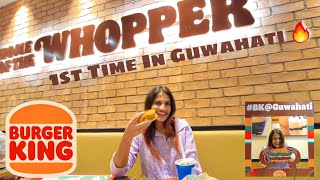 Burger King now in Guwahati 🍔👑 || Let's Review 📝