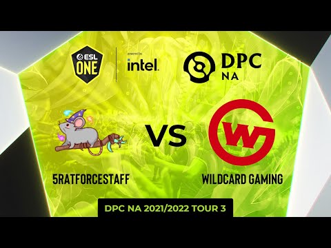5RATFORCESTAFF vs Wildcard Gaming | Game 1 | DPC NA Tour 3 - ESL One Summer 2022: Division 1