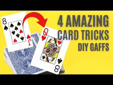 4 EASY CARD TRICKS W/ GAFFS (DIY) YOU CAN DO! #cardtrick #easycardtricks  #cardtrickmagic #easytrick