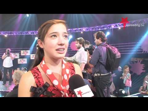 Interview Ymke Zus van Femke na de finale van Junior Eurosong 2011   Een kusje meer