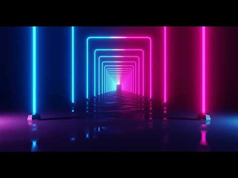 Neon Lights Modern Animated Loop Background