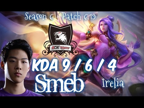 ROX Smeb IRELIA vs RUMBLE Top - Patch 6.19 NA Ranked | League of Legends