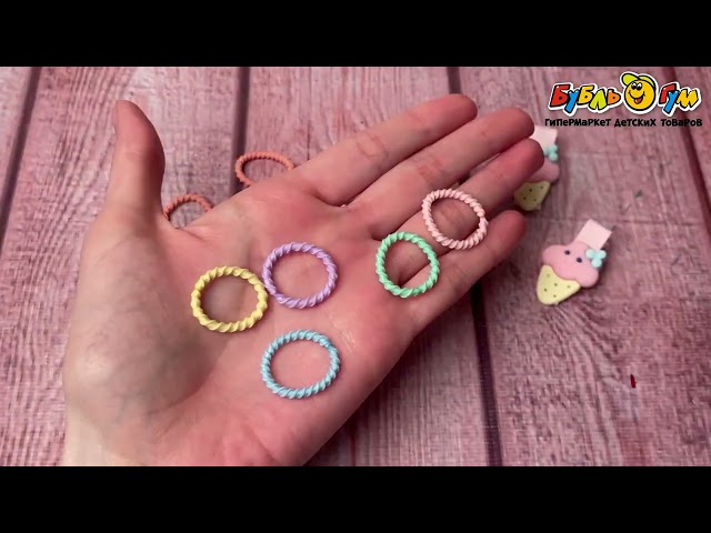 Набор заколок и резинок Lilly&Mia Мороженки - видео
