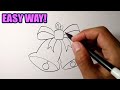 How To Draw Christmas Bells Easy Version Christmas Bell Drawing