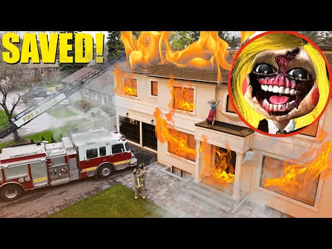 WE SAVED MISS DELIGHT FROM A HOUSE FIRE! (POPPY PLAYTIME CHAPTER 3)