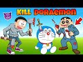 Shinchan And Nobita Kill Scary Doraemon 😱 😱 | Shinchan And Nobita Game | Funny Game