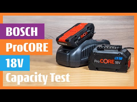 Bosch ProCORE 18V Battery - What is their Real Capacity? - PROCORE 18V 4.0AH + 5.5AH + GAL 1880 CV