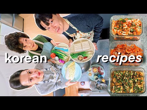 quick & easy side dishes 🇰🇷 korean mother in law cooking fav banchan recipes 🧑🏻‍🍳 life in seoul vlog