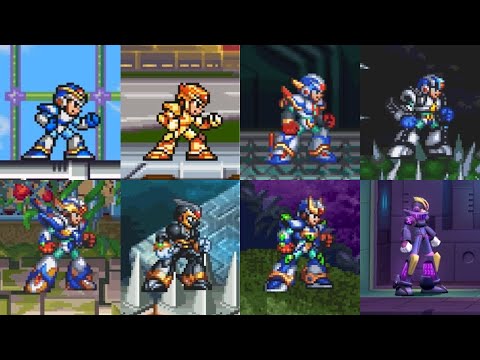 All X's Armors Demonstration - Mega Man X Series