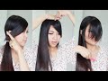 The Best Hair Hack ♥ How to Cut Side Swept Bangs at Home