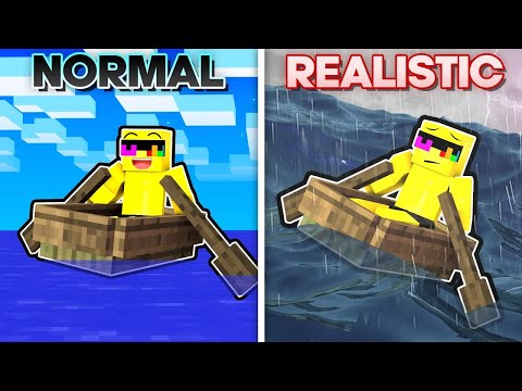 Surviving REALISTIC Minecraft For 24 HOURS!