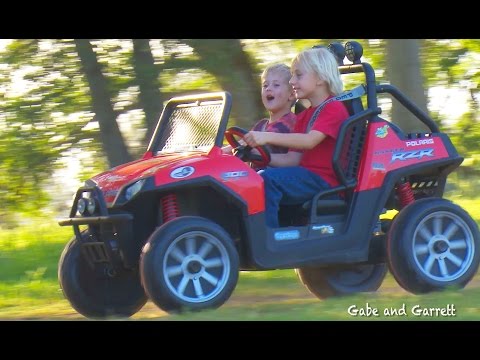 Peg Perego Polaris Ranger RZR 24v- Unboxing, Assembly & Riding!