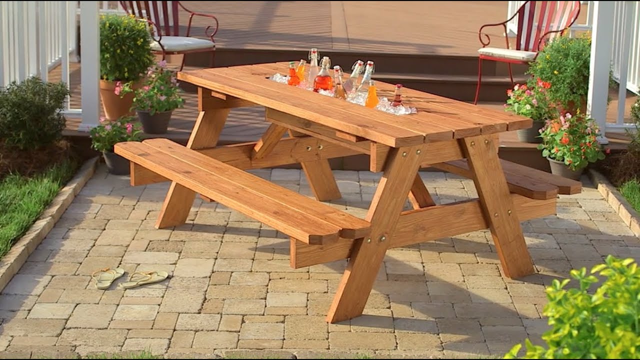 The Home Depot | Cómo Crear Una Mesa De Picnic Con Hielera