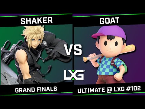 Smash Ultimate @ LXG 102 - GRAND FINALS - Shaker (Cloud) vs goat (Ness)
