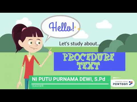 PROCEDURE TEXT- KELAS XI SMK