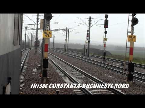 IR1586 TRAS DE LOCOMOTIVA ELECTRICA 45-0311-6 TRECE IN VITEZA PRIN DUNAREA Hm.