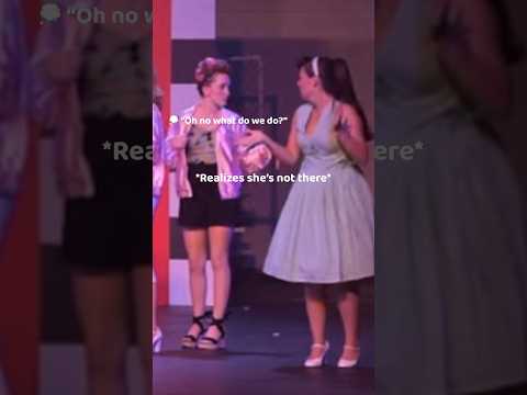 That’s live theatre for you!! The audience didn’t know the difference!