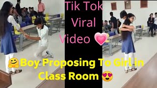 Boy Proposing To Girl In Class Room Viral video